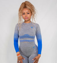 Charger l'image dans la galerie, Haut Court à MancheS longueS TimsBlue TchimoTeam -Fitness - Femmes