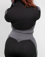 Charger l'image dans la galerie, Haut Court à Manches Longues BlackGray TchimoTeam - Fitness - Femmes