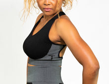 Charger l'image dans la galerie, Brassière Soutien-gorge de Sport BlackGray TchimoTeam - Fitness - Femmes