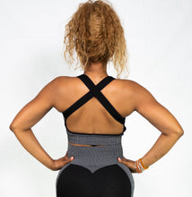 Charger l'image dans la galerie, Brassière Soutien-gorge de Sport BlackGray TchimoTeam - Fitness - Femmes