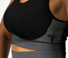 Charger l'image dans la galerie, Brassière Soutien-gorge de Sport BlackGray TchimoTeam - Fitness - Femmes