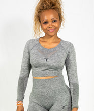 Charger l'image dans la galerie, TchimoTeam Haut Court à Manche longue Grayout - Sport - Femmes