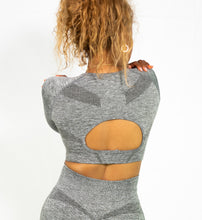 Charger l'image dans la galerie, TchimoTeam Haut Court à Manche longue Grayout - Sport - Femmes