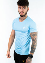 Charger l'image dans la galerie, TchimoTeam T-Shirt de Sport Graphic Sky-Blue - Hommes Fitness