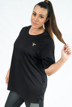 Charger l'image dans la galerie, Tee-Shirt de Sport TchimoTeam Graphic Black Unisex - Femme Fitness