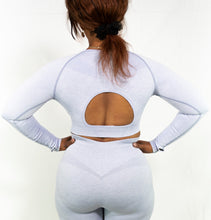 Charger l&#39;image dans la galerie, Haut Court Manches Longues SkyBlue TchimoTeam - Fitness - Femme
