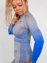 Charger l&#39;image dans la galerie, Haut Court à MancheS longueS TimsBlue TchimoTeam -Fitness - Femmes
