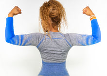 Charger l&#39;image dans la galerie, Haut Court à MancheS longueS TimsBlue TchimoTeam -Fitness - Femmes
