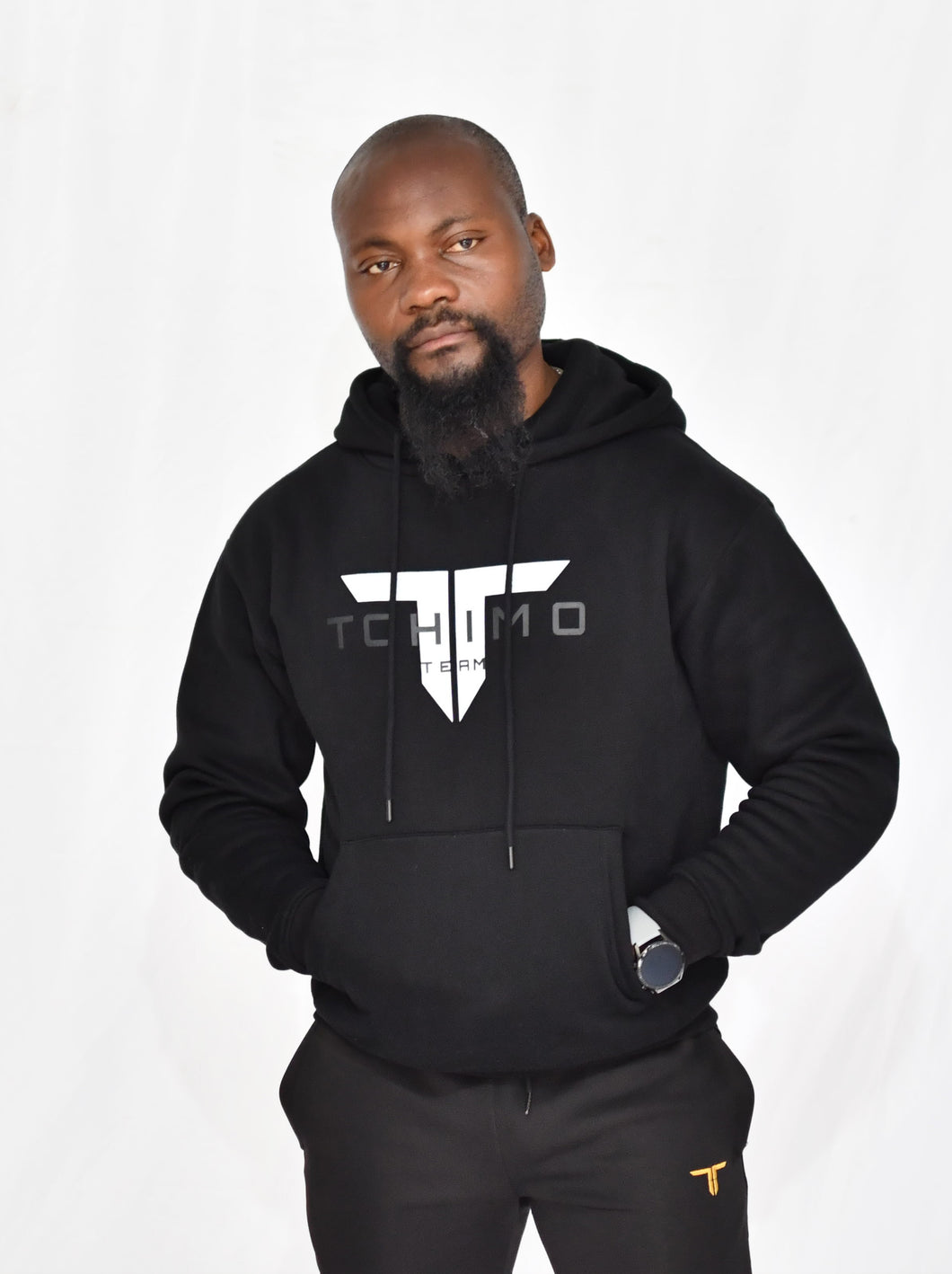 Sweat à Capuche TchimoTeam Oversize Unisex Hommes - Fem - fitness training