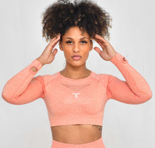 Charger l&#39;image dans la galerie, Haut Court Manches Longues Pinkout TchimoTeam - Fitness - Femmes
